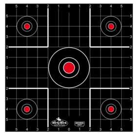 Birchwood Casey Dirty Bird Sight-In Target comes in a 12-inch square